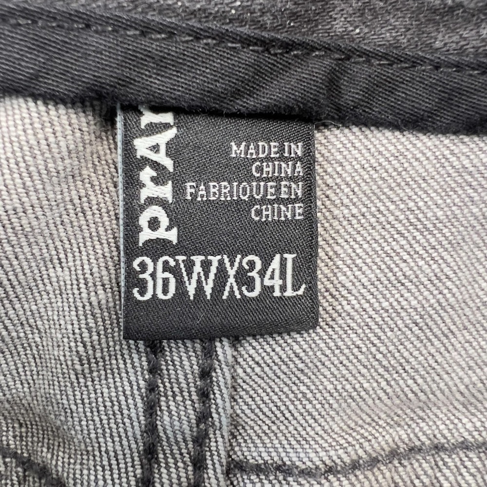 PrAna Jeans Mens 35x32 Gray Straight Stretch Organic Cotton Denim M41173402 - Picture 7 of 10